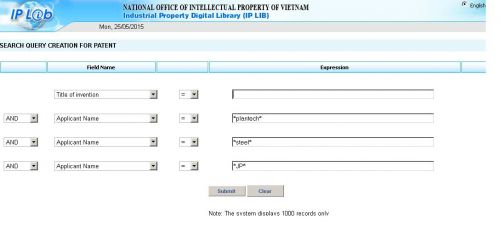 vietnam patent search