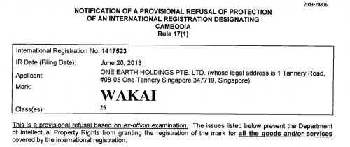 Filing a Response to Provisional Refusal in Cambodia